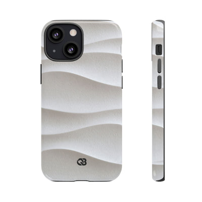 Sculpted Dune Relief · Tough Phone Case for iPhone · White