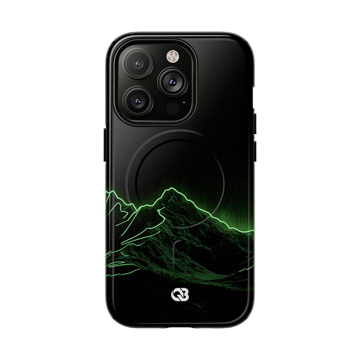 Nordic Mountain Contour · Tough 2.0 Magnetic Phone Case for iPhone · Black