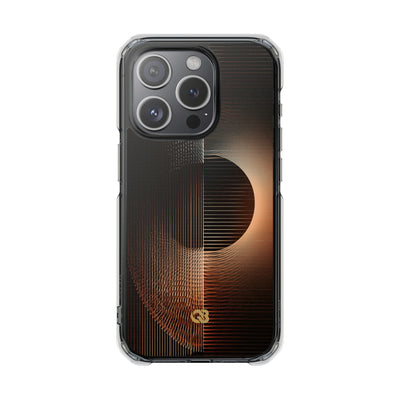 Amber Meridian · Clear Impact Magnetic Phone Case for iPhone · Black
