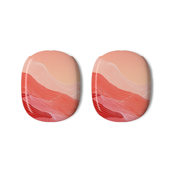 Coral Ridge Contours · Hard Case for AirPods Max · Red