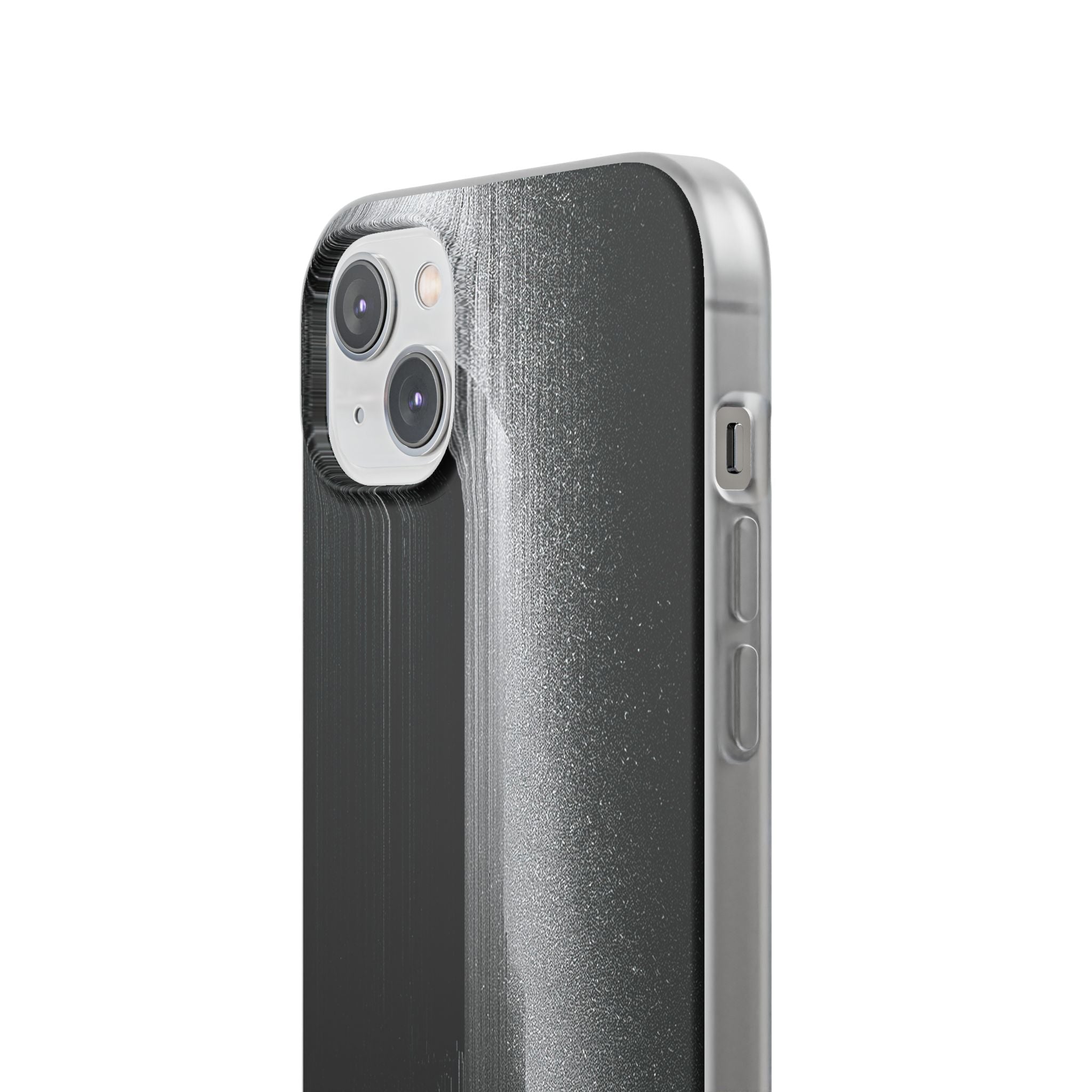 Black Lite Phone Case for iPhone - Brutalist Pixel Monolith