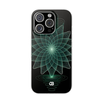 Verdant Harmonic Bloom · Lite Phone Case for iPhone ·  Black