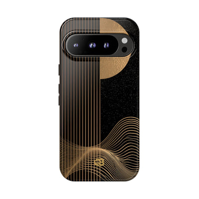 Lunar Topo Horizon · Tough Phone Case for Pixel ·  Black