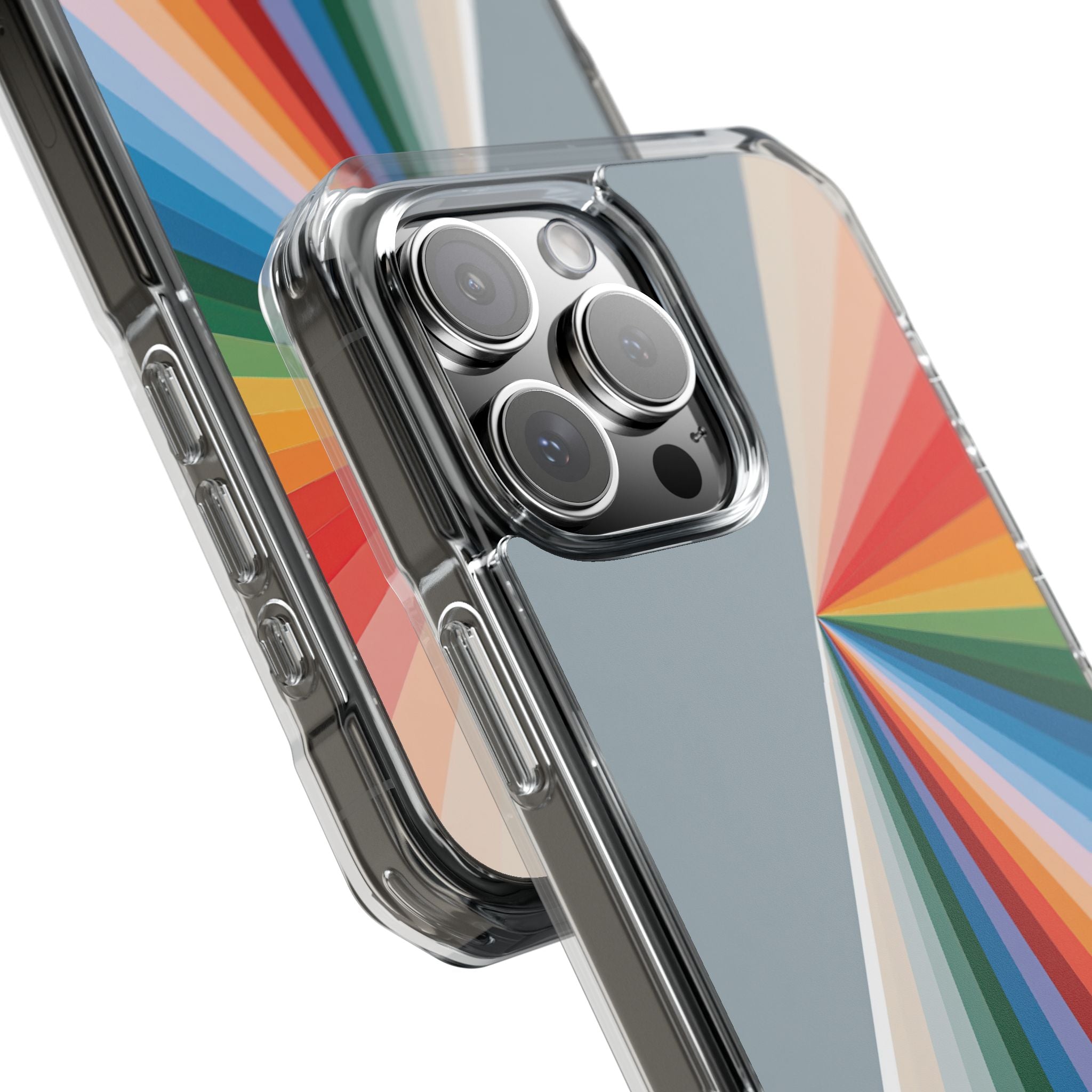 Grey Impact MagSafe Phone Case for iPhone - Slate Prism Burst