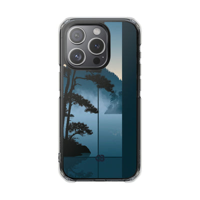 Blue Impact MagSafe Phone Case for iPhone - Kyoto Mist Pine