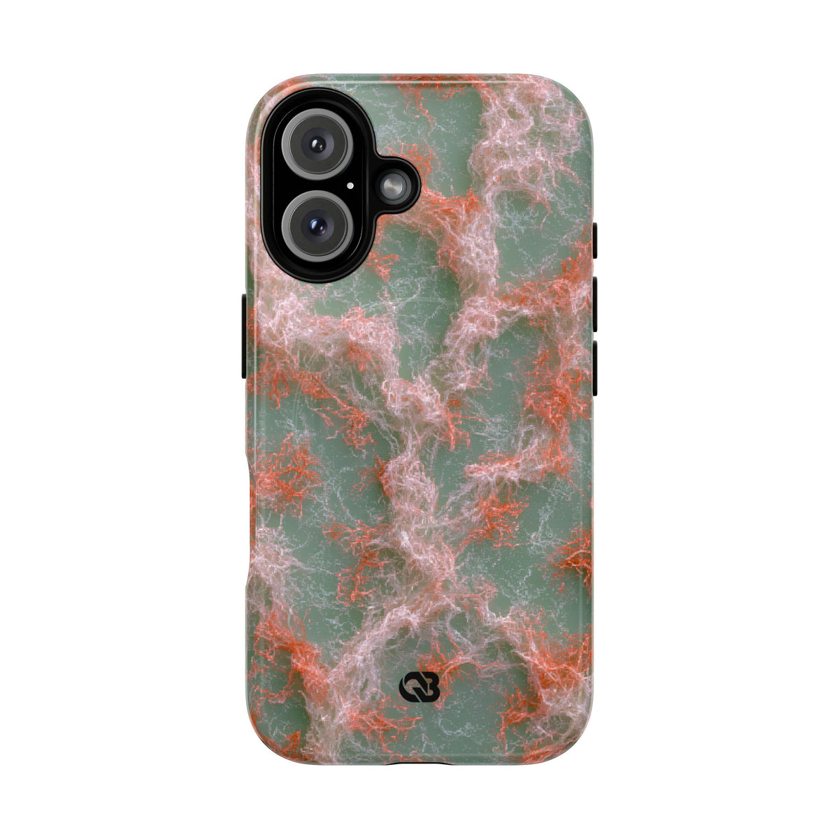 Coral Pixel Matrix · Tough 2.0 Magnetic Phone Case for iPhone · Green
