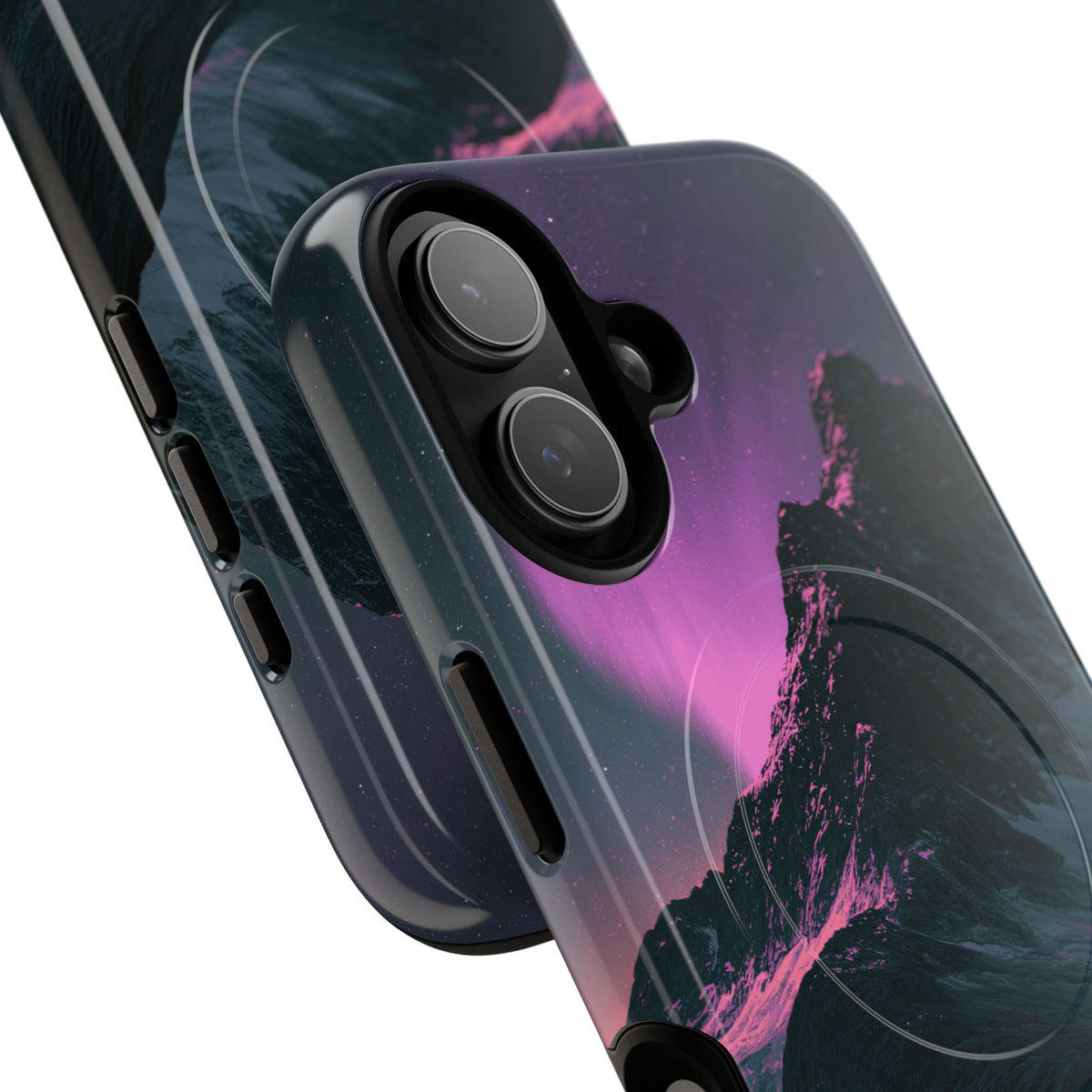 Arctic Aurora Summit · Tough 2.0 Magnetic Phone Case for iPhone · Black