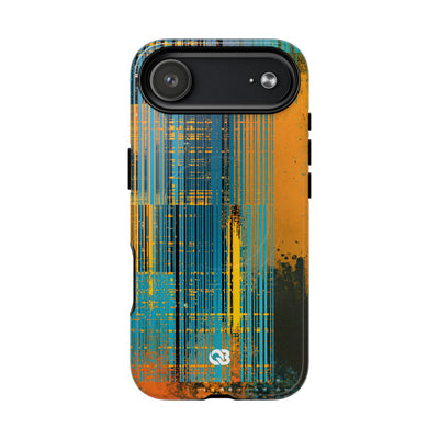 Cyber Glitch Stream · Tough 2.0 Magnetic Phone Case for iPhone · Teal