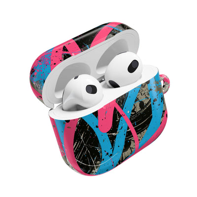 Cyber Splatter Flow · Hard Case for AirPods & AirPods Pro · Pink