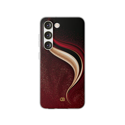 Gilded Crimson Flow · Lite Phone Case for Samsung · Red
