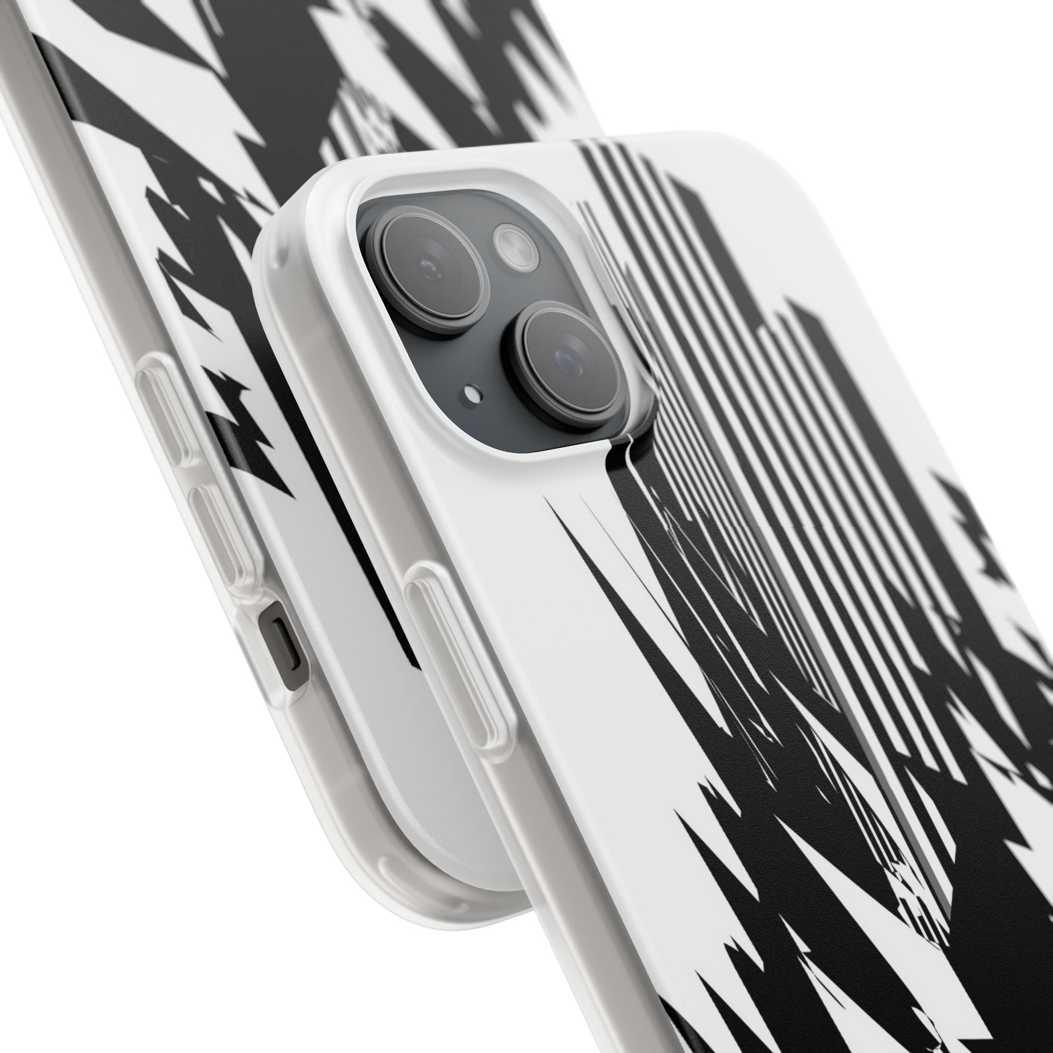 White Lite Phone Case for iPhone - Shattered Vector Spire