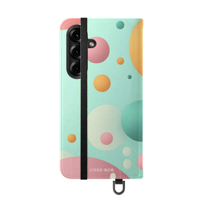 Pastel Circles Flow - Samsung S25 Case - Wallet