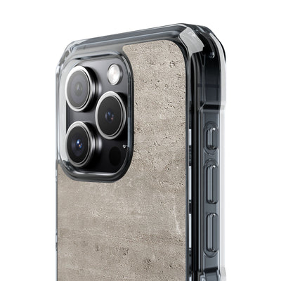 Grey Impact MagSafe Phone Case for iPhone - Brutalist Stone Grit