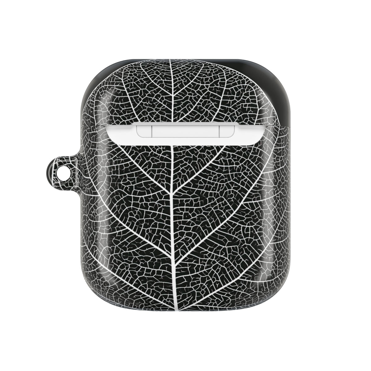 Monochrome Leaf Skeleton · Hard Case for AirPods & AirPods Pro · Black