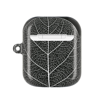 Monochrome Leaf Skeleton · Hard Case for AirPods & AirPods Pro · Black