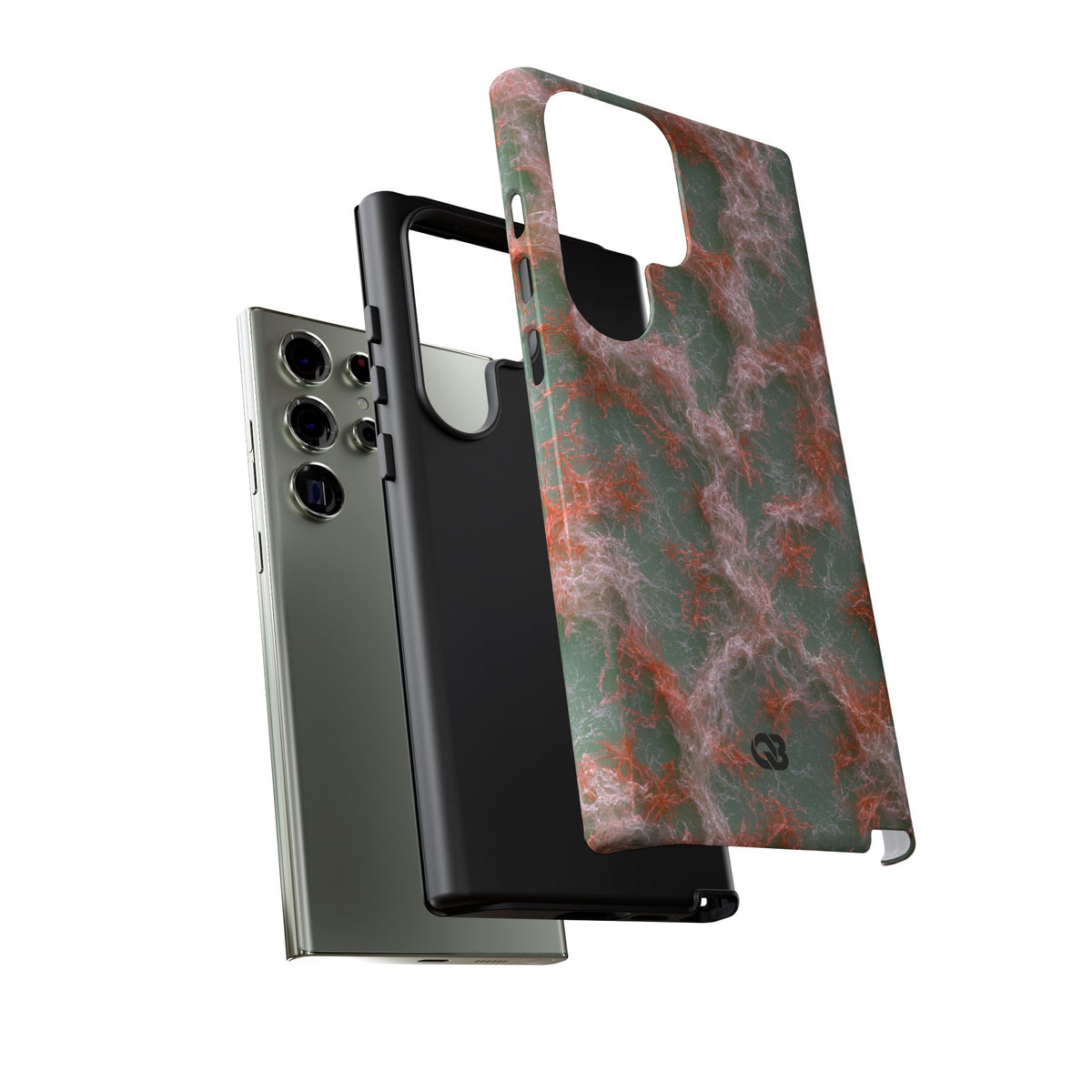 Coral Pixel Matrix · Tough Phone Case for Samsung · Green