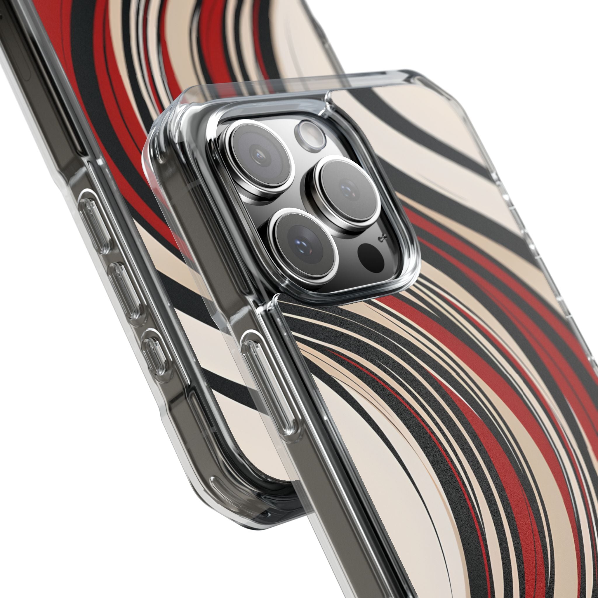 Karmesin Fluss Wellen · Impact Handyhülle für iPhone · Magsafe