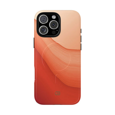 Terracotta Flow · Tough 2.0 Magnetic Phone Case for iPhone · Orange