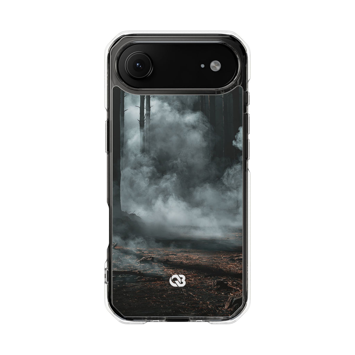 Shadowed Pine Mist · Clear Impact Magnetic Phone Case for iPhone ·  Black