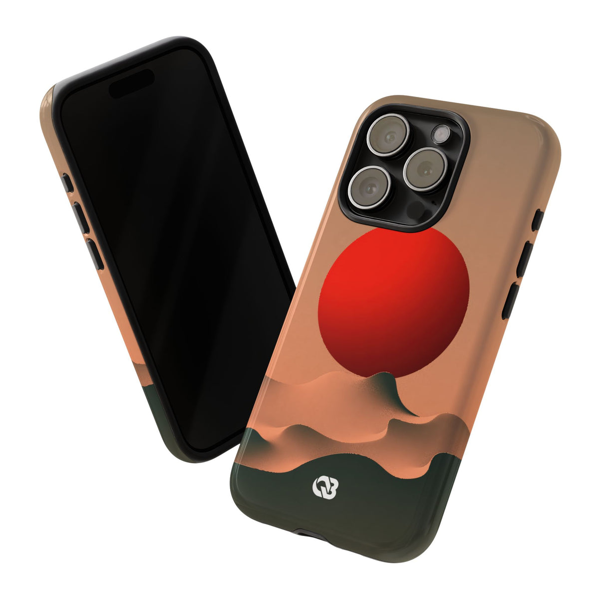 Crimson Sol Ridge · Tough Phone Case for iPhone · Red