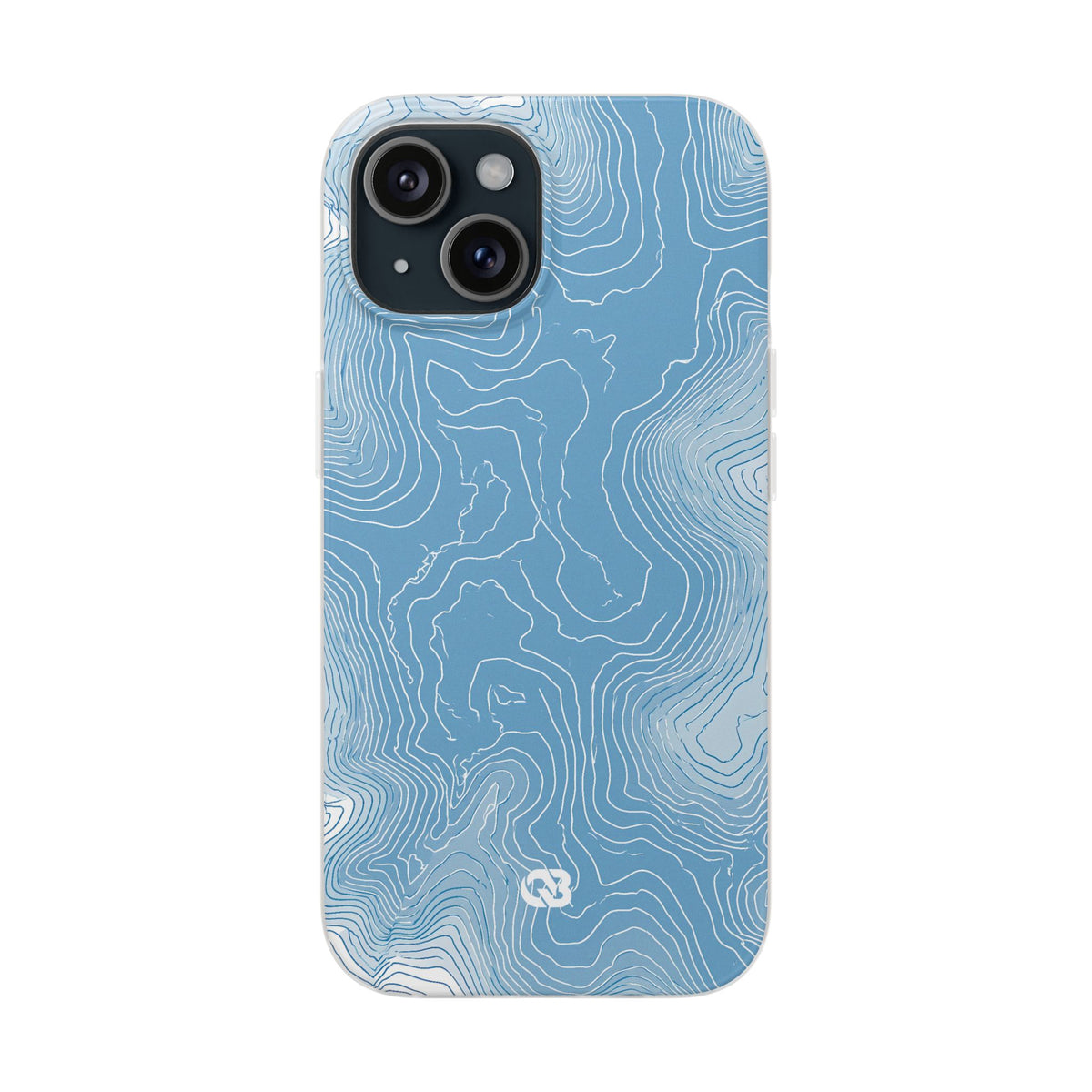 Glacial Basin Topo · Lite Phone Case for iPhone ·  Blue