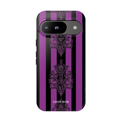 Damask Elegance Lila Google Pixel 9 Case - Tough
