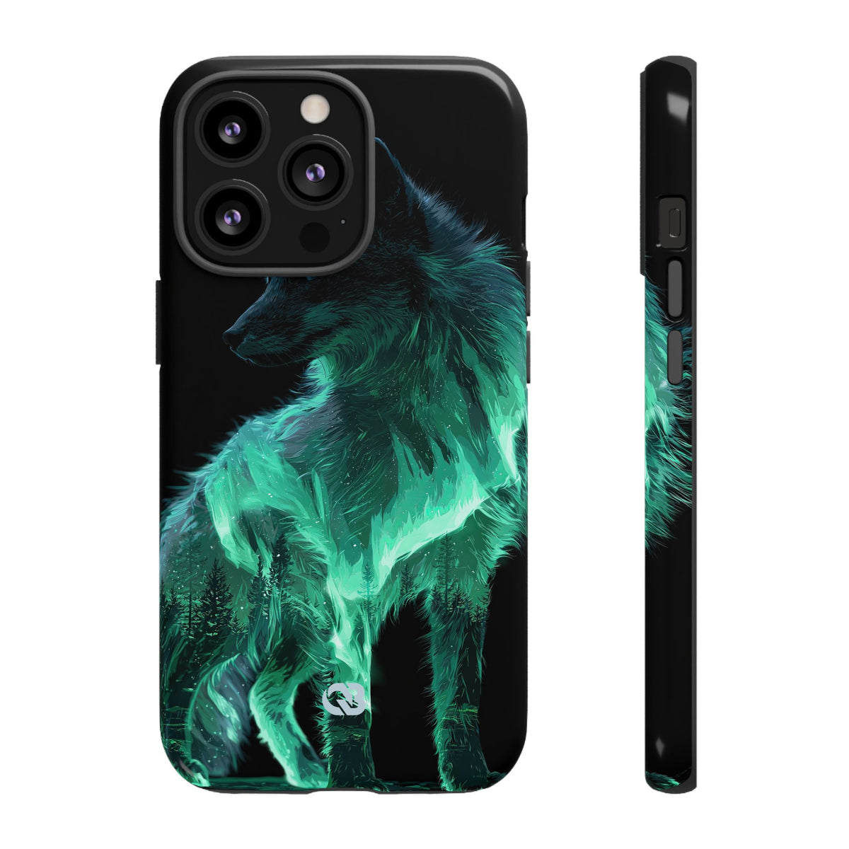Nordic Aurora Fox · Tough Phone Case for iPhone · Teal
