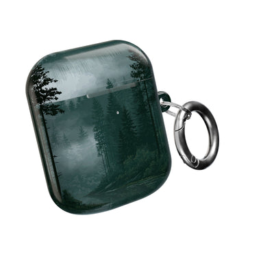 Misty Pine Reflections · Hard Case for AirPods & AirPods Pro · Green