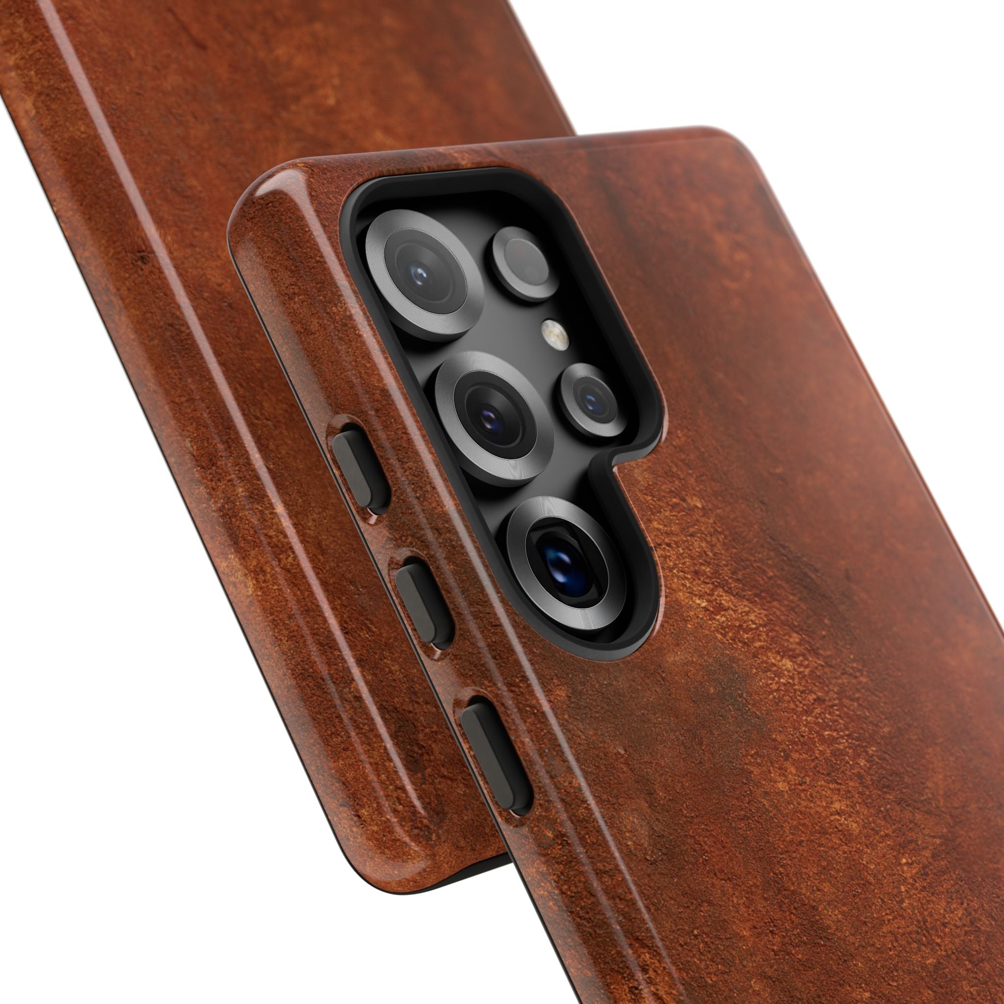 Orange Tough Phone Case for Samsung - Oxidized Iron Crust