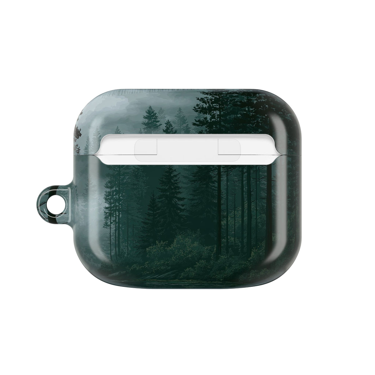 Misty Pine Reflections · Hard Case for AirPods & AirPods Pro · Green