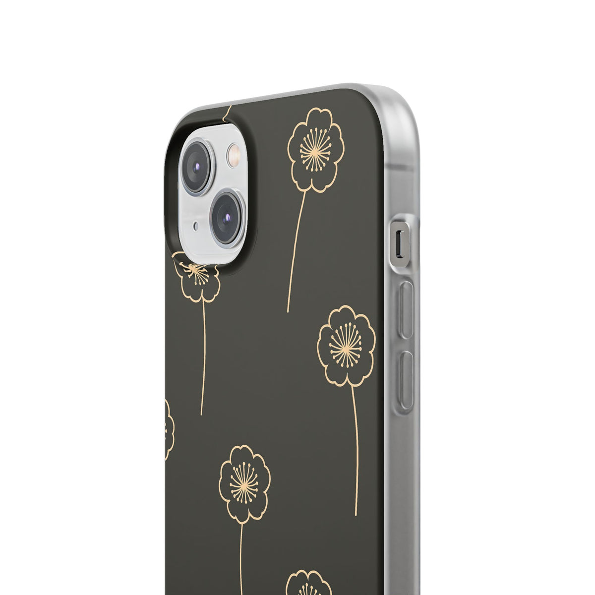 Nocturne Bloom Contours · Lite Phone Case for iPhone ·  Black