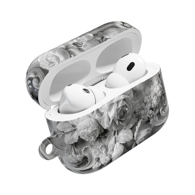 Rococo Marble Rose · Hard Case for AirPods & AirPods Pro · White