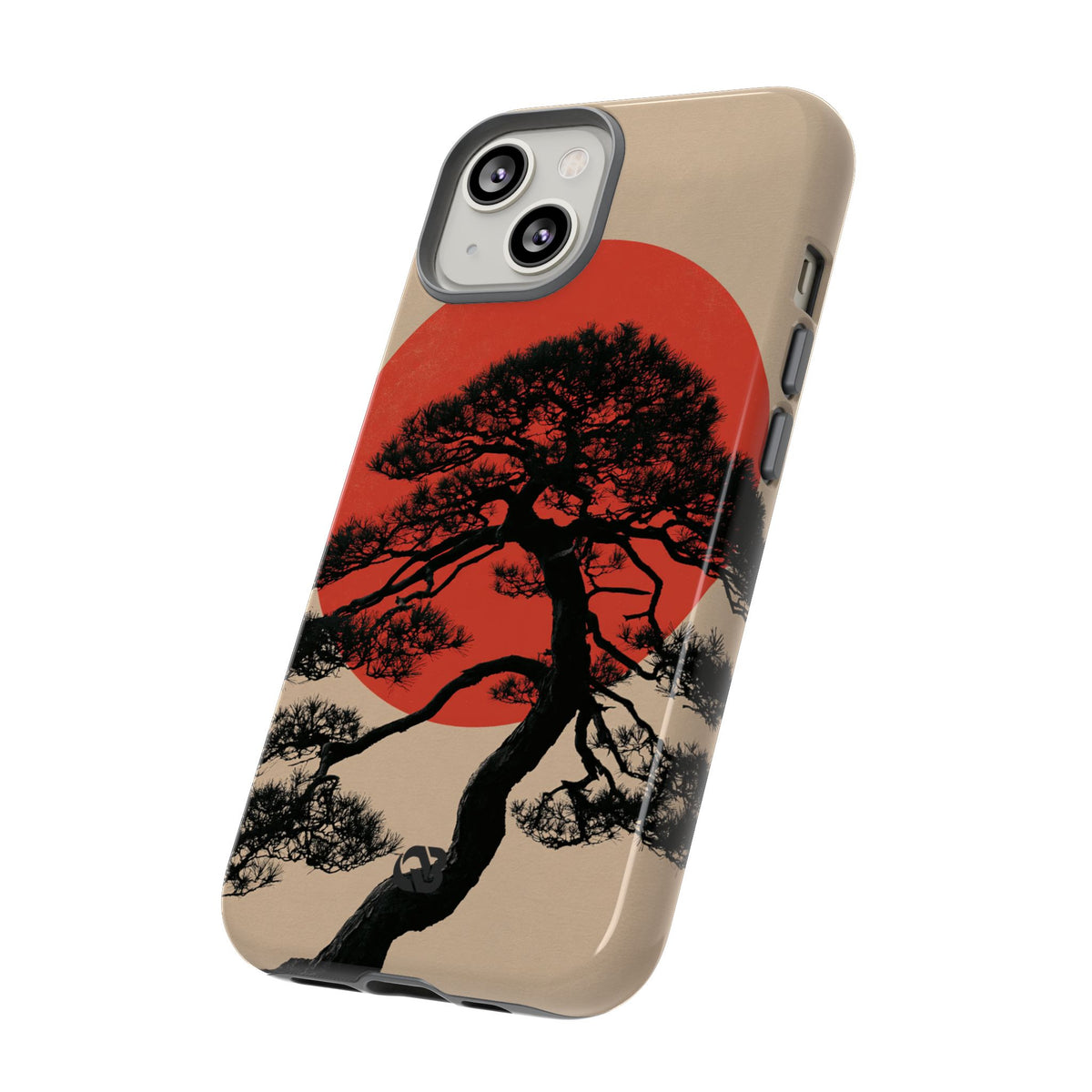 Crimson Pine Solitude · Tough Phone Case for iPhone · Beige
