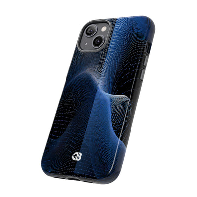 Blue Tough Phone Case for iPhone - Electric Blue Flux