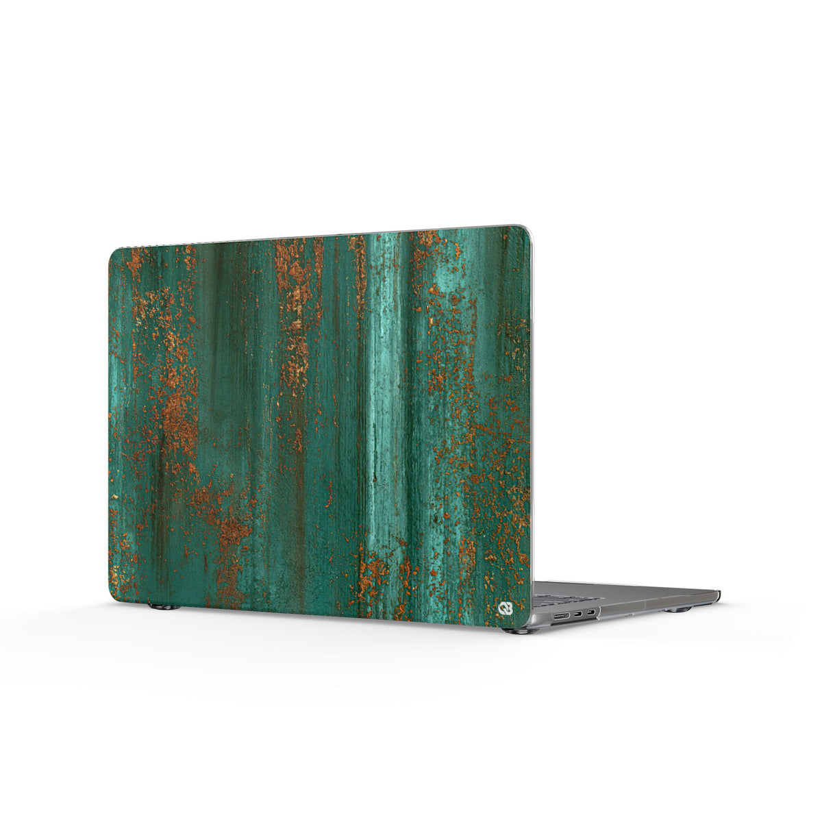 Oxidized Verdigris · Clear Hard Case for MacBook · Teal