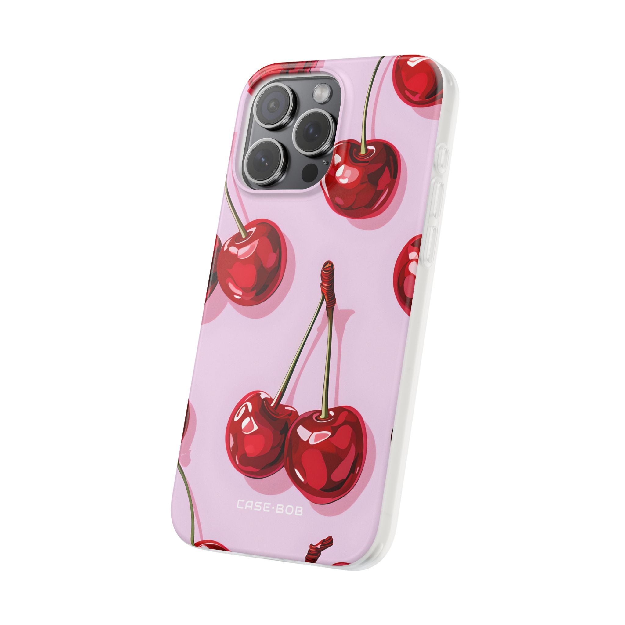 Glossy Cherry Burst iPhone 15 Pro Max Case - Soft - CASE•BOB