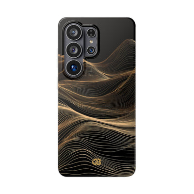 Black Lite Phone Case for Samsung - Copper Topo Ridge