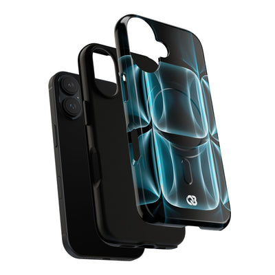 Cyan Core Matrix · Tough 2.0 Magnetic Phone Case for iPhone · Blue