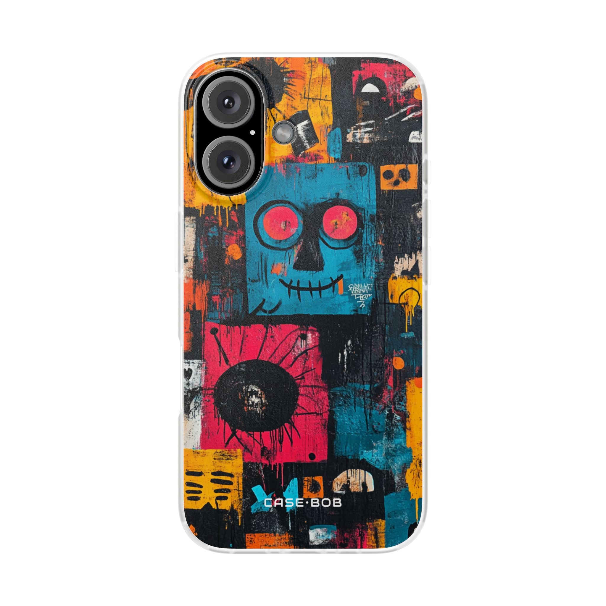 Blue Stitch Smile iPhone 16 Case - Soft - CASE•BOB