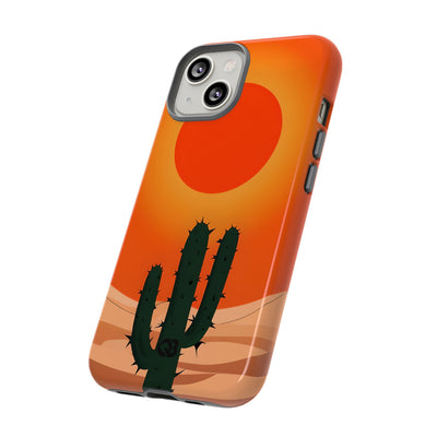 Scorched Saguaro Sunset · Tough Phone Case for iPhone