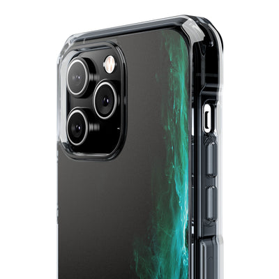 Luminous Plume · Clear Impact Magnetic Phone Case for iPhone · Teal