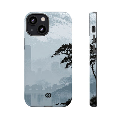 Misty Horizon · Tough Phone Case for iPhone · Blue
