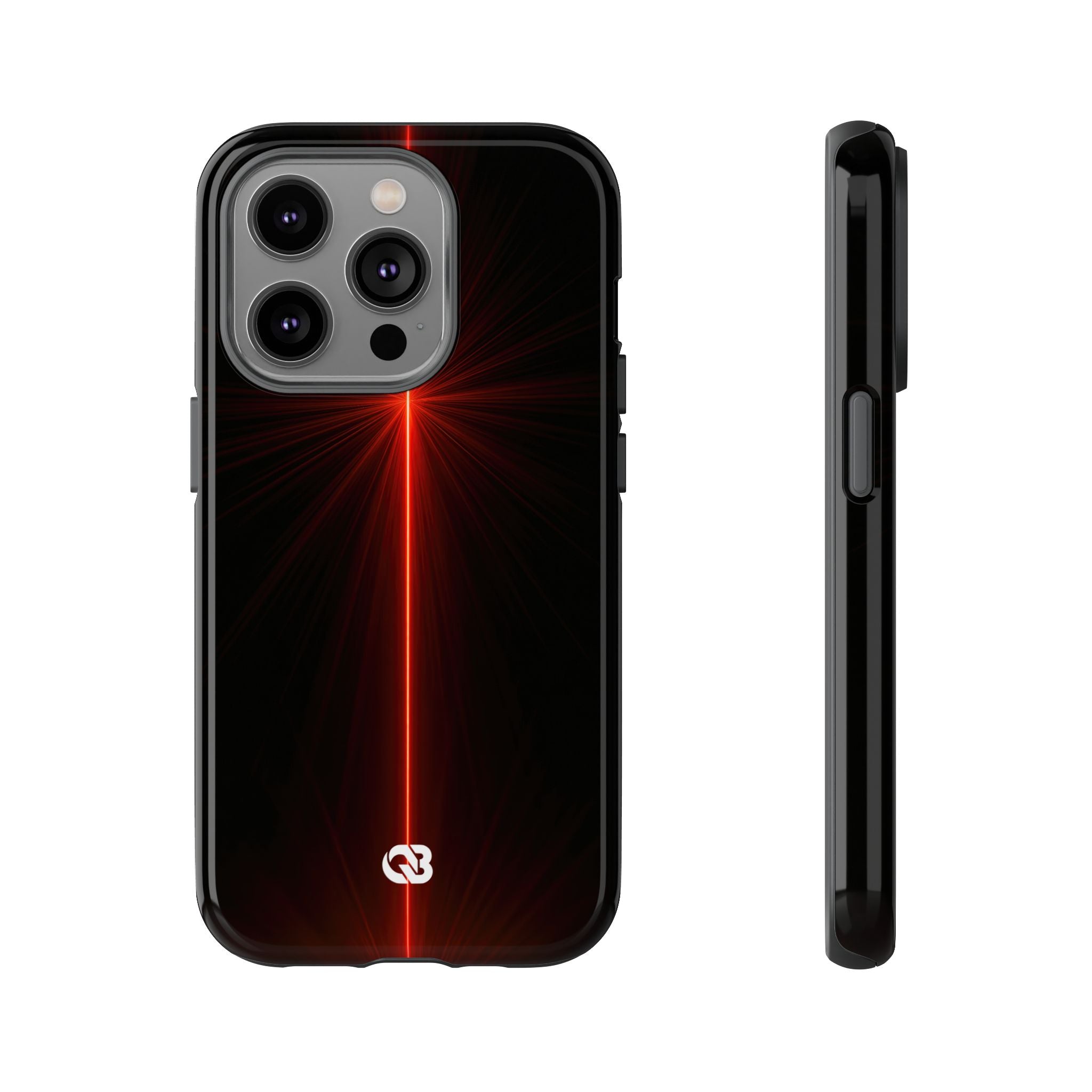 Red Tough Phone Case for iPhone - Crimson Flare Vector