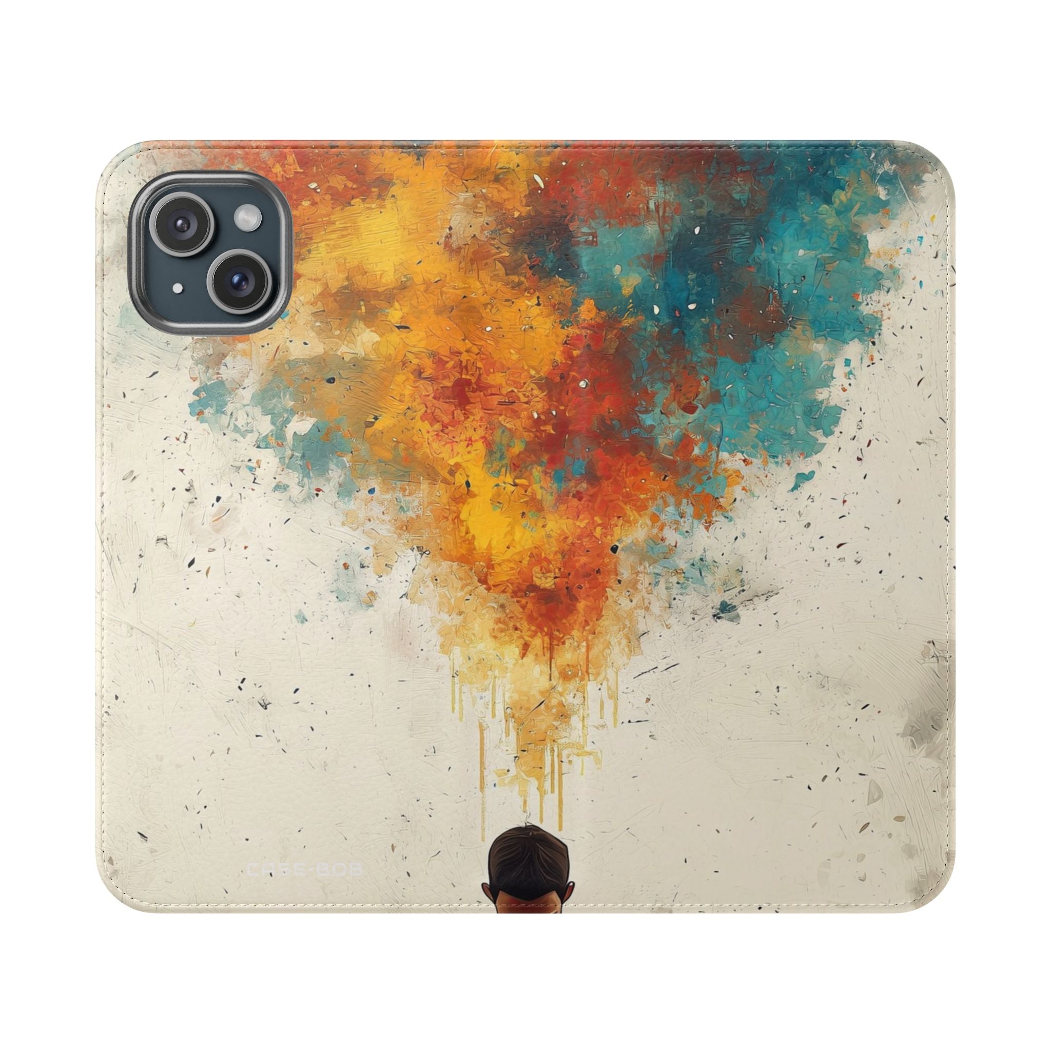 Meditative Ember - iPhone 15 Plus Case - Wallet