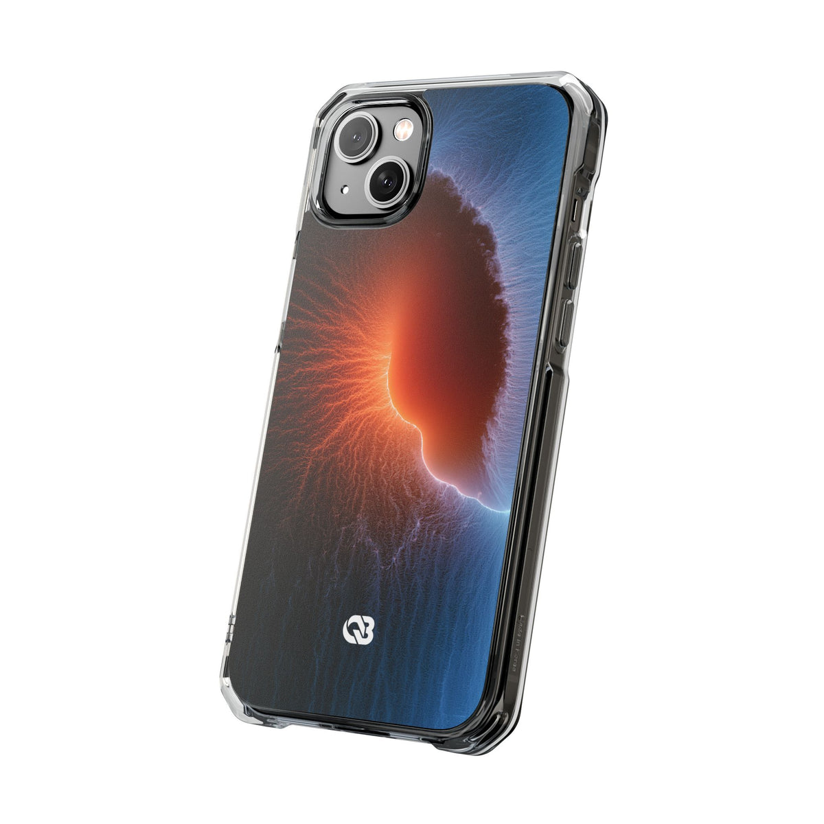 Thermal Aura Pulse · Clear Impact Magnetic Phone Case for iPhone · Blue