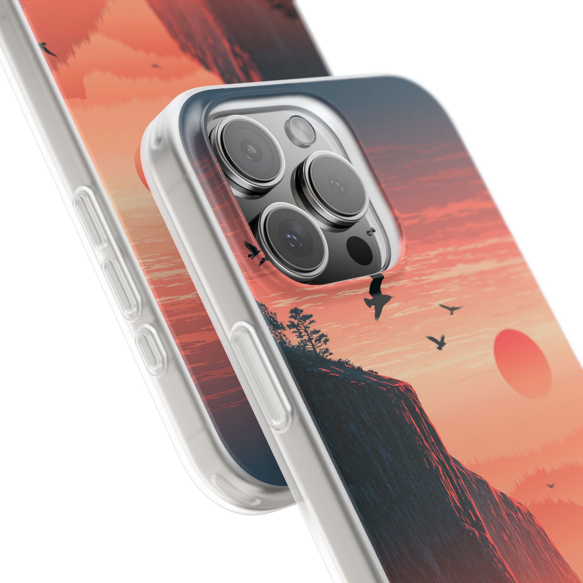 Orange Lite Phone Case for iPhone - Crimson Ridge Flight