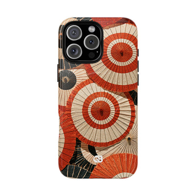 Vermilion Wagasa Motif · Tough 2.0 Magnetic Phone Case for iPhone · Red