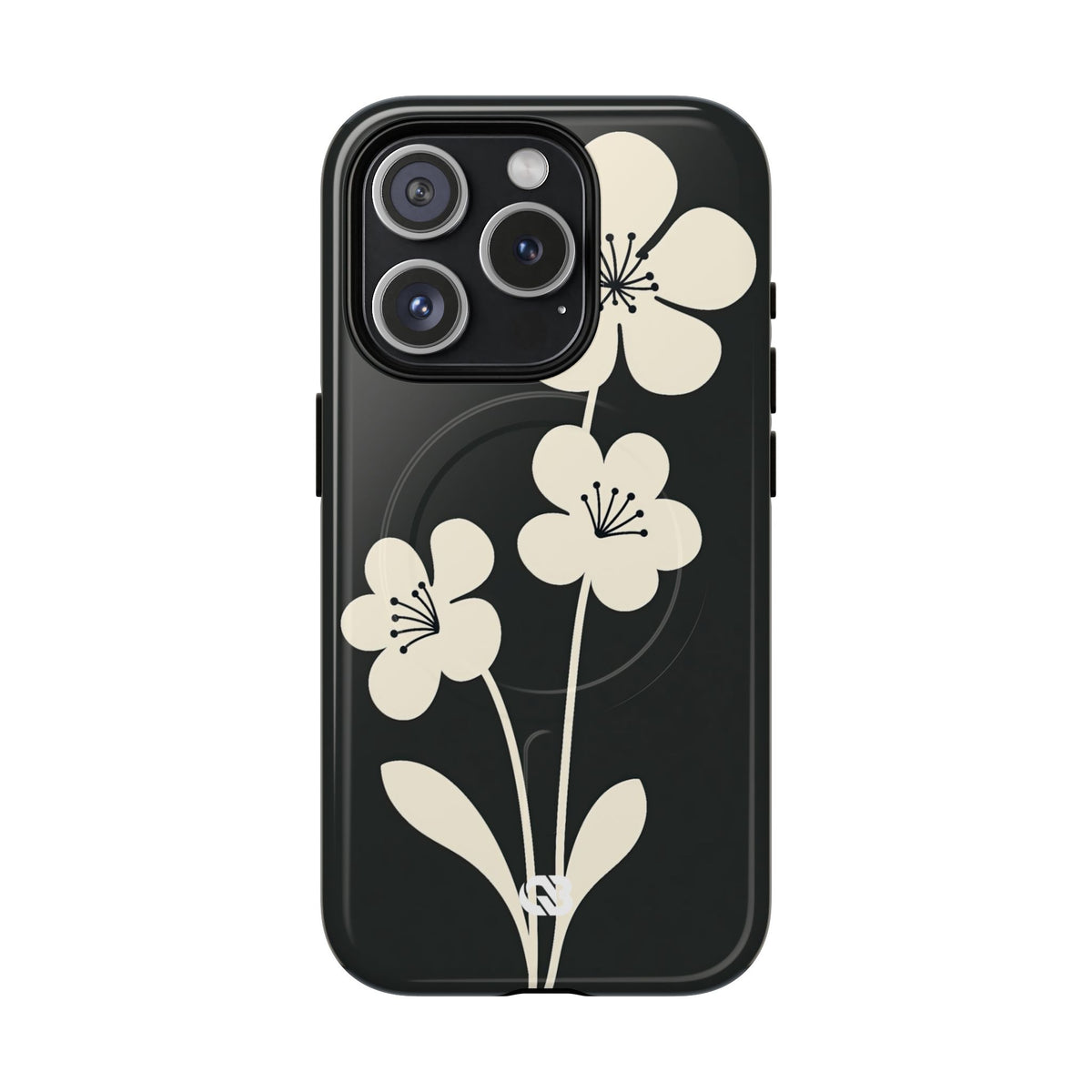 Nordic Blossom · Tough 2.0 Magnetic Phone Case for iPhone · Black