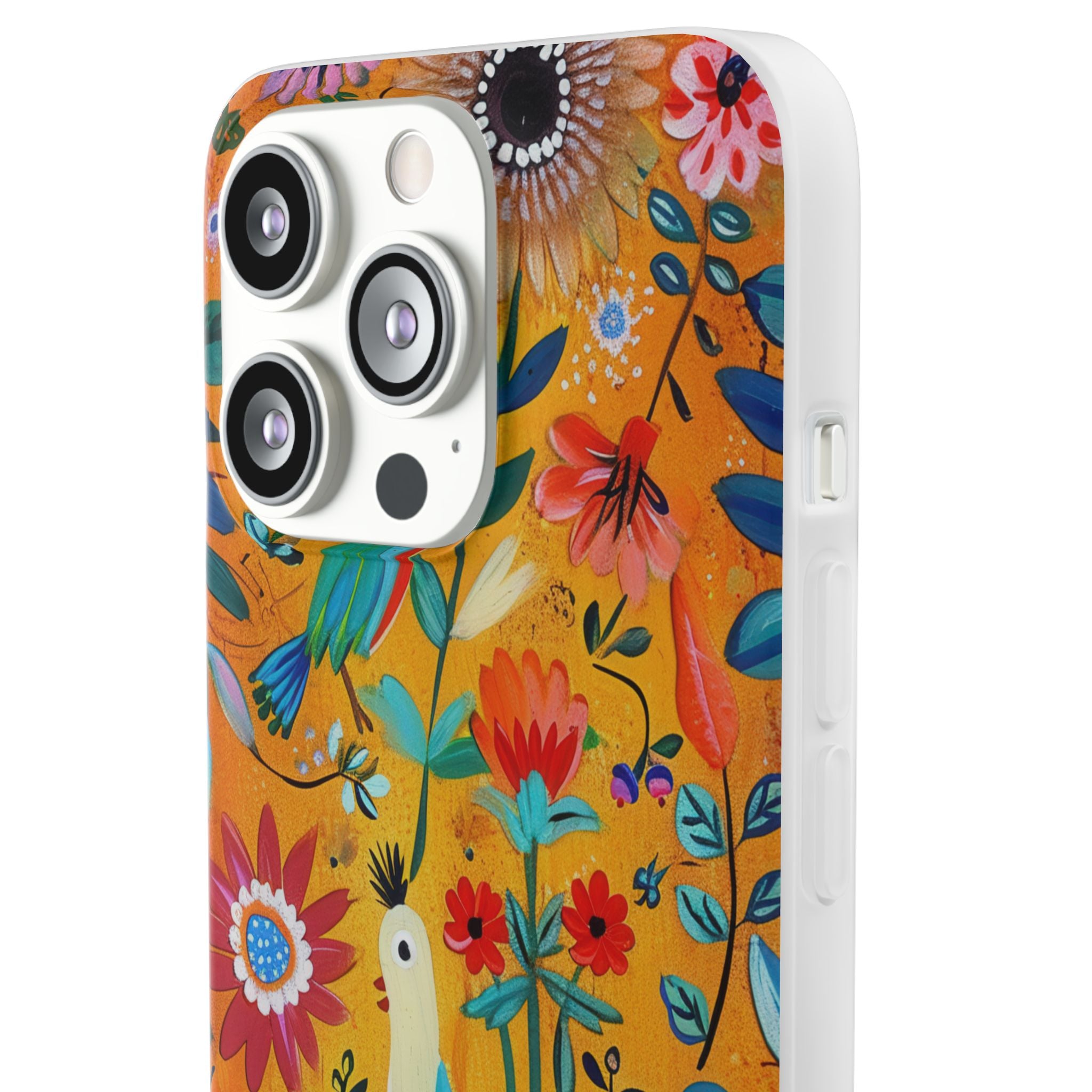 Farverige fugle Bloom iPhone 13 Pro - Soft