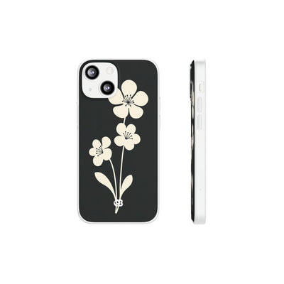 Nordic Blossom · Lite Phone Case for iPhone ·  Black
